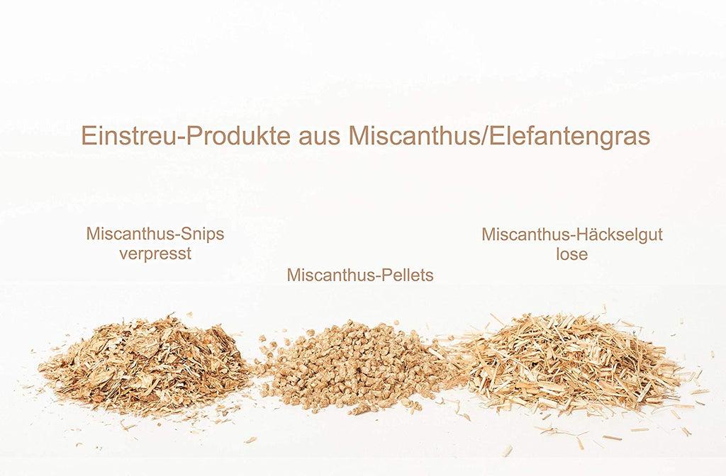 Kleintier-Einstreu-Snips aus Miscanthus