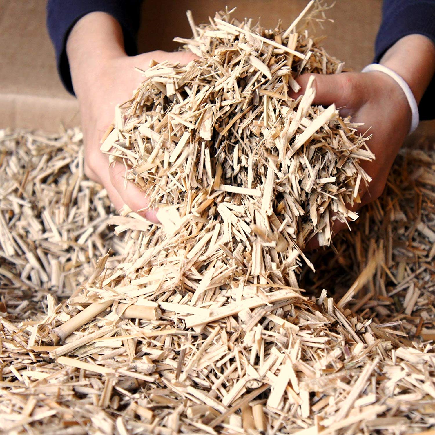 Kleintier-Einstreu aus Miscanthus-Häcksel