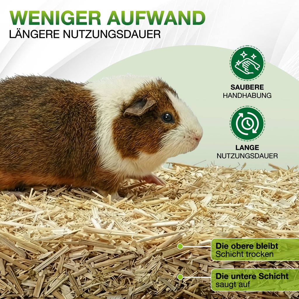 Kleintier-Einstreu aus Miscanthus-Häcksel