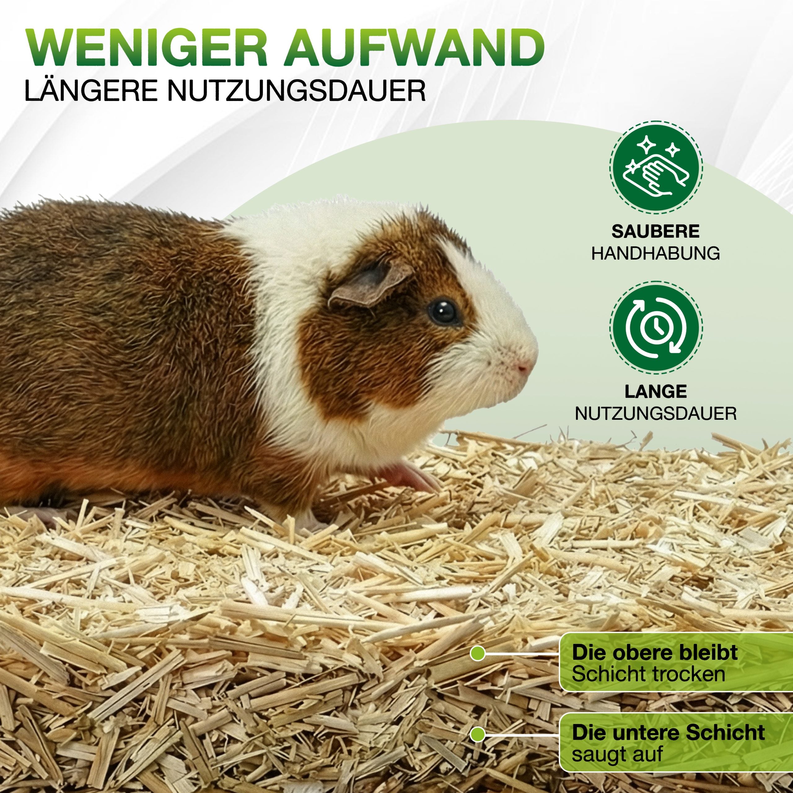 Kleintier-Einstreu aus Miscanthus-Häcksel