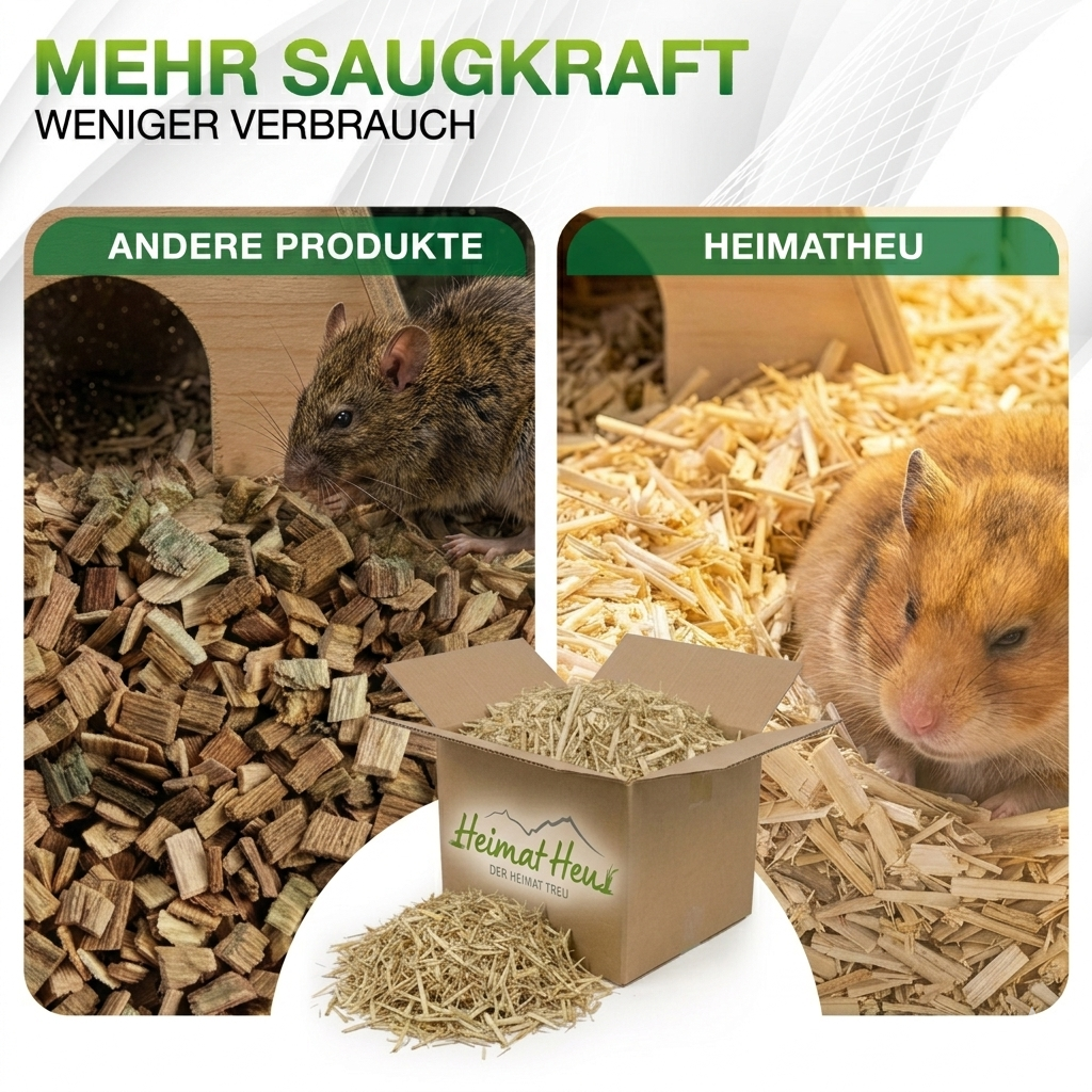 Kleintier-Einstreu aus Miscanthus-Häcksel