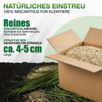 Kleintier-Einstreu aus Miscanthus-Häcksel