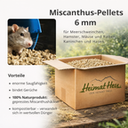 Kleintier-Einstreu-Pellets 6mm aus Miscanthus