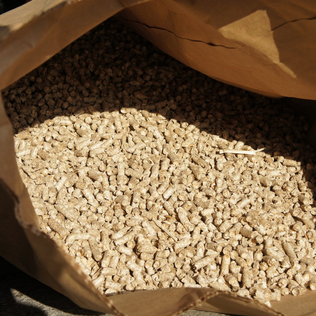 Kleintier-Einstreu-Pellets 6mm aus Miscanthus